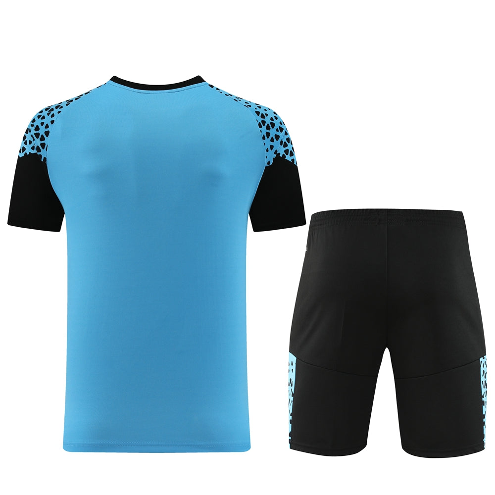 Puma Short + T-shirt Black &Light Blue