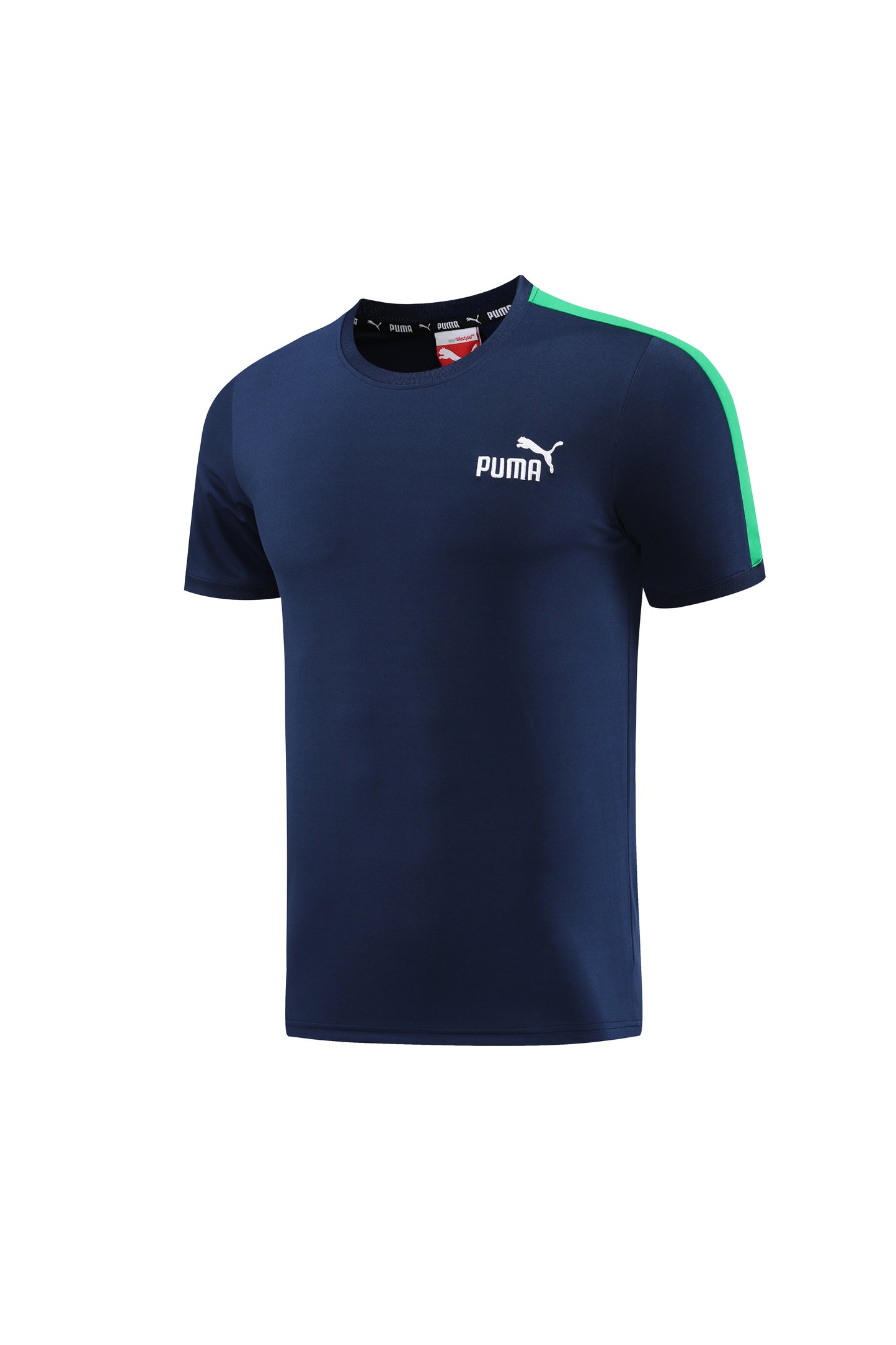 Puma Short + T-shirt Navy Blue & Green