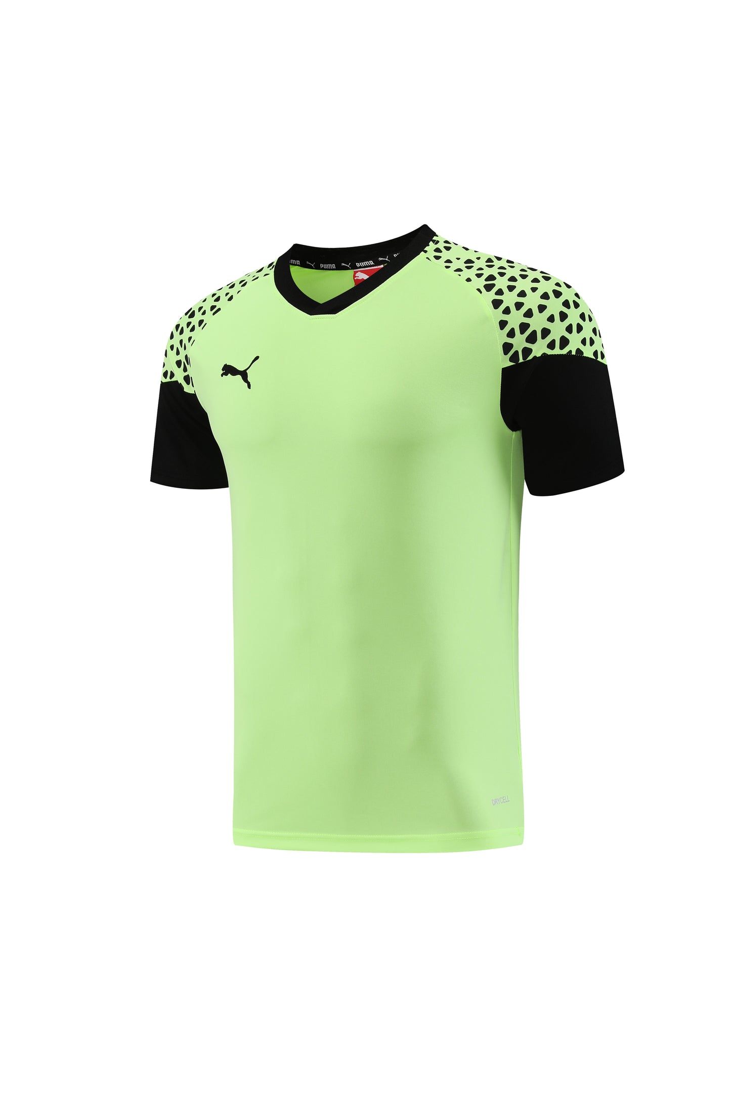 Puma Short + T-shirt Black & Lime Green