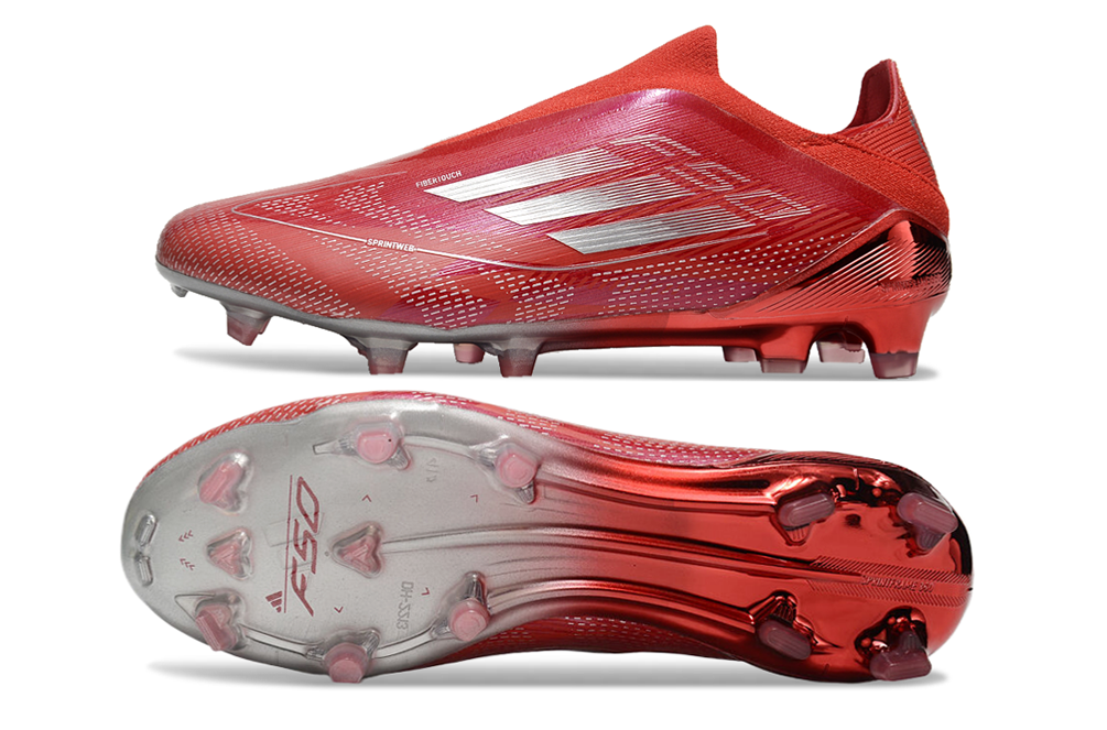 Adidas F50 Laceless Red/Silver