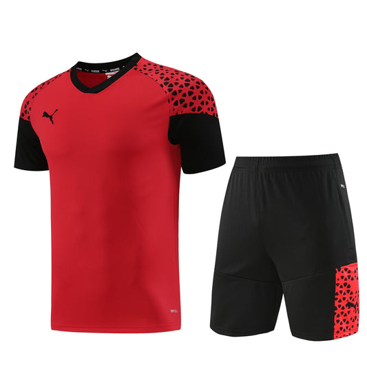 Puma Short + T-shirt Black & Red