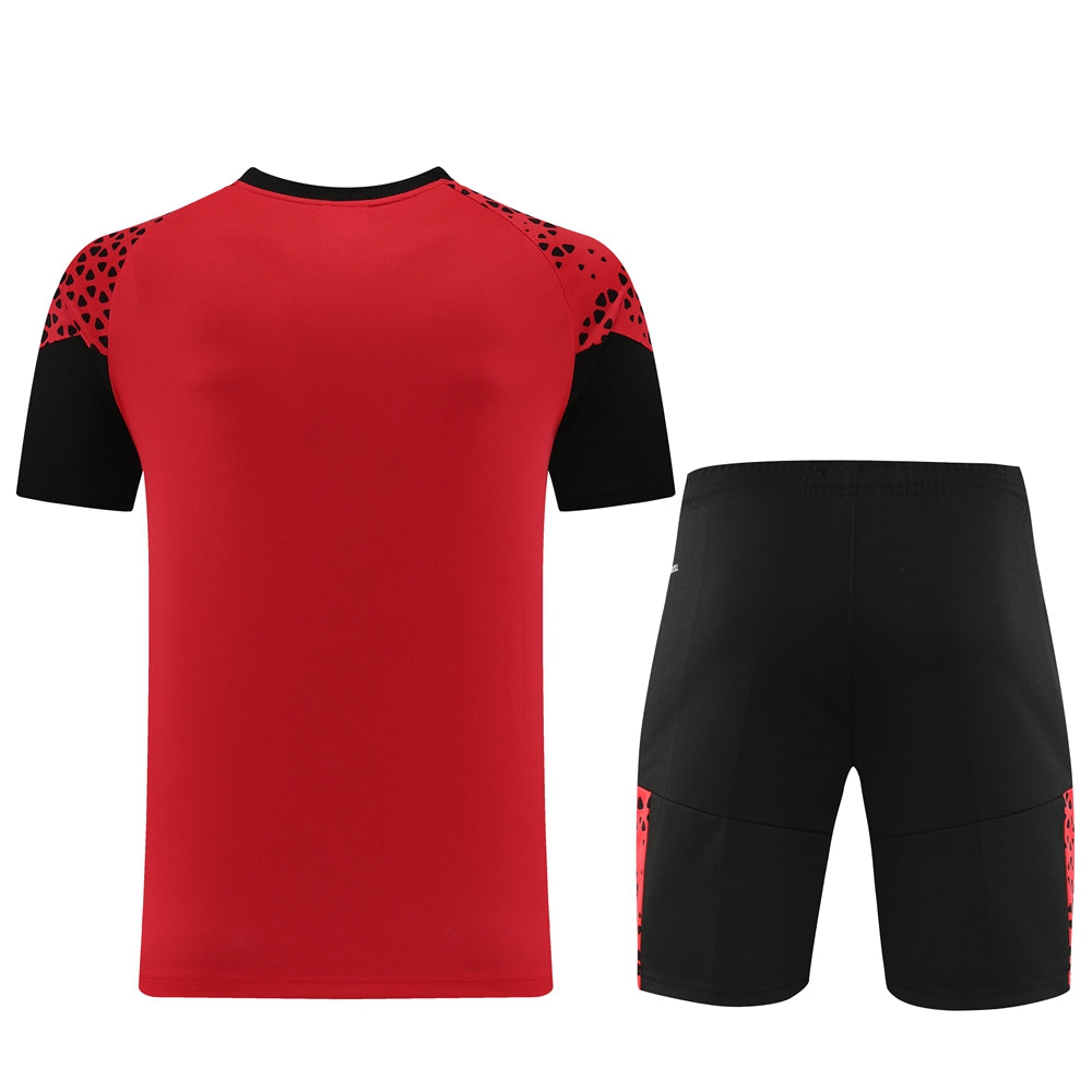 Puma Short + T-shirt Black & Red