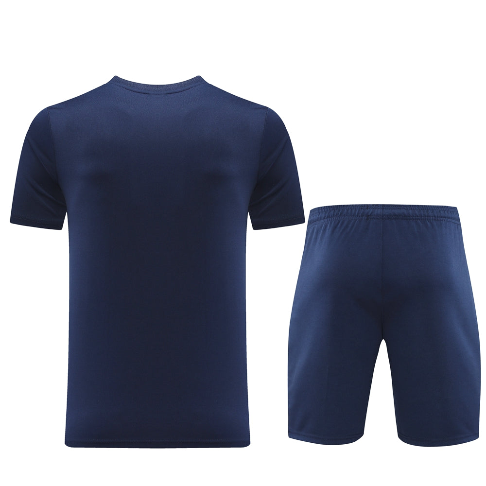 Nike Short + T-shirt Navy Blue & White