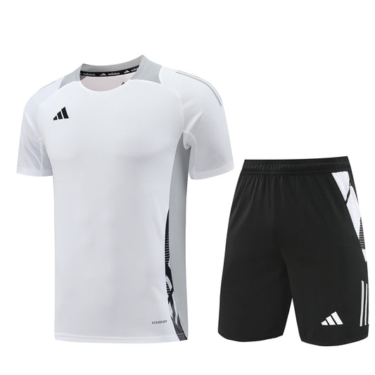 Adidas Short + T-shirt Black & White/Grey