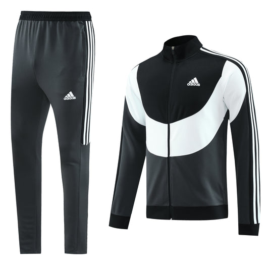 Adidas tracksuit Black/White & Grey