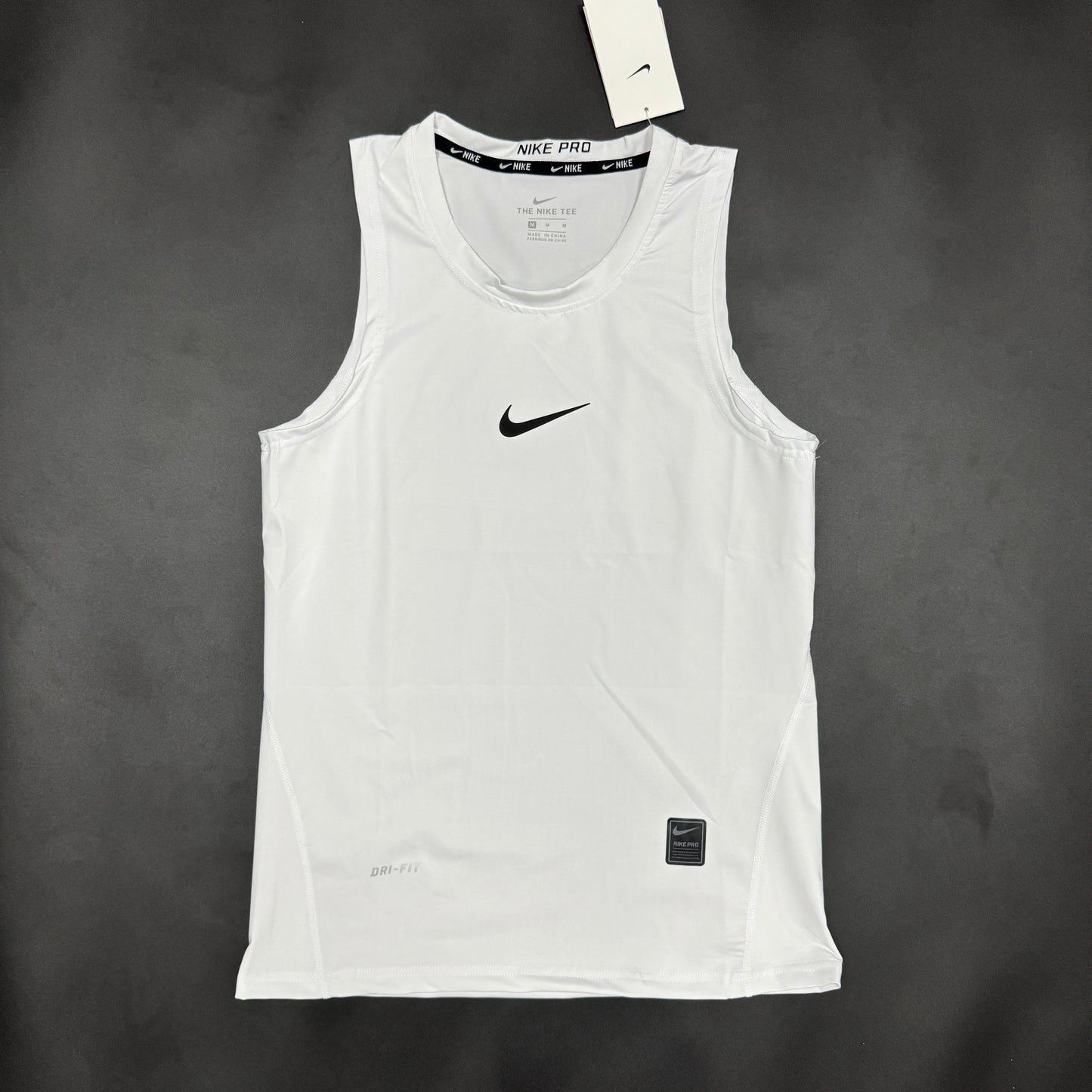 Nike White Vest Tight Fit