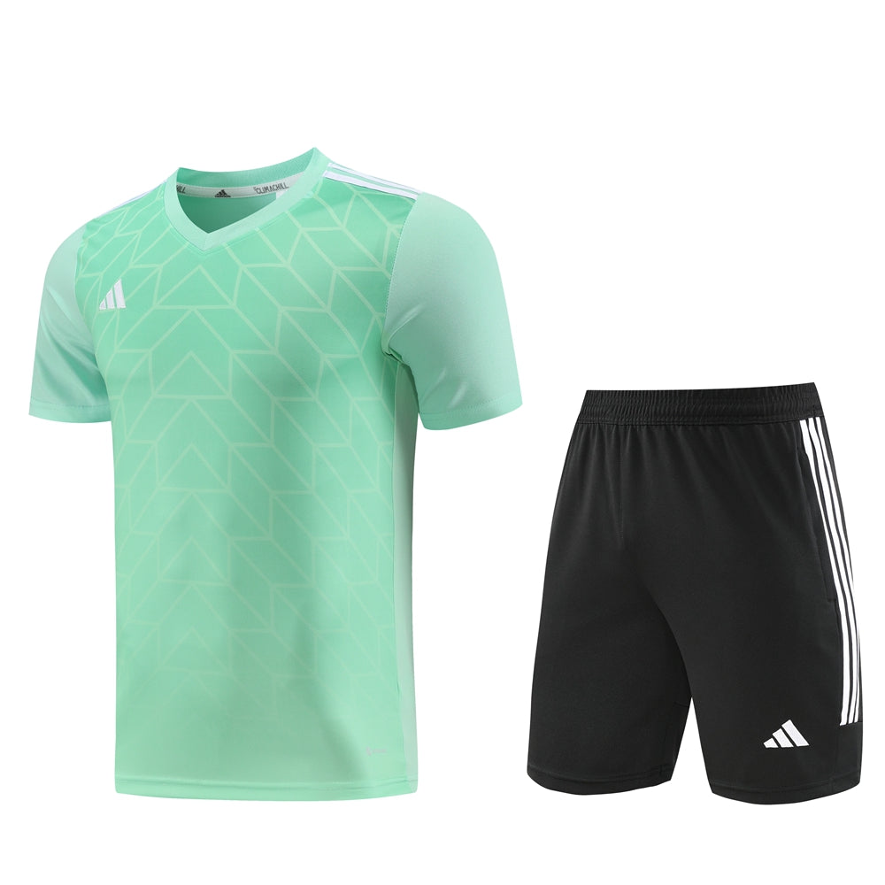 Adidas Short + T-shirt Black& Lime Green