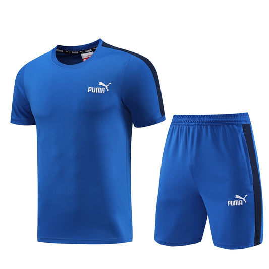 Puma Short + T-shirt Blue&Black /White