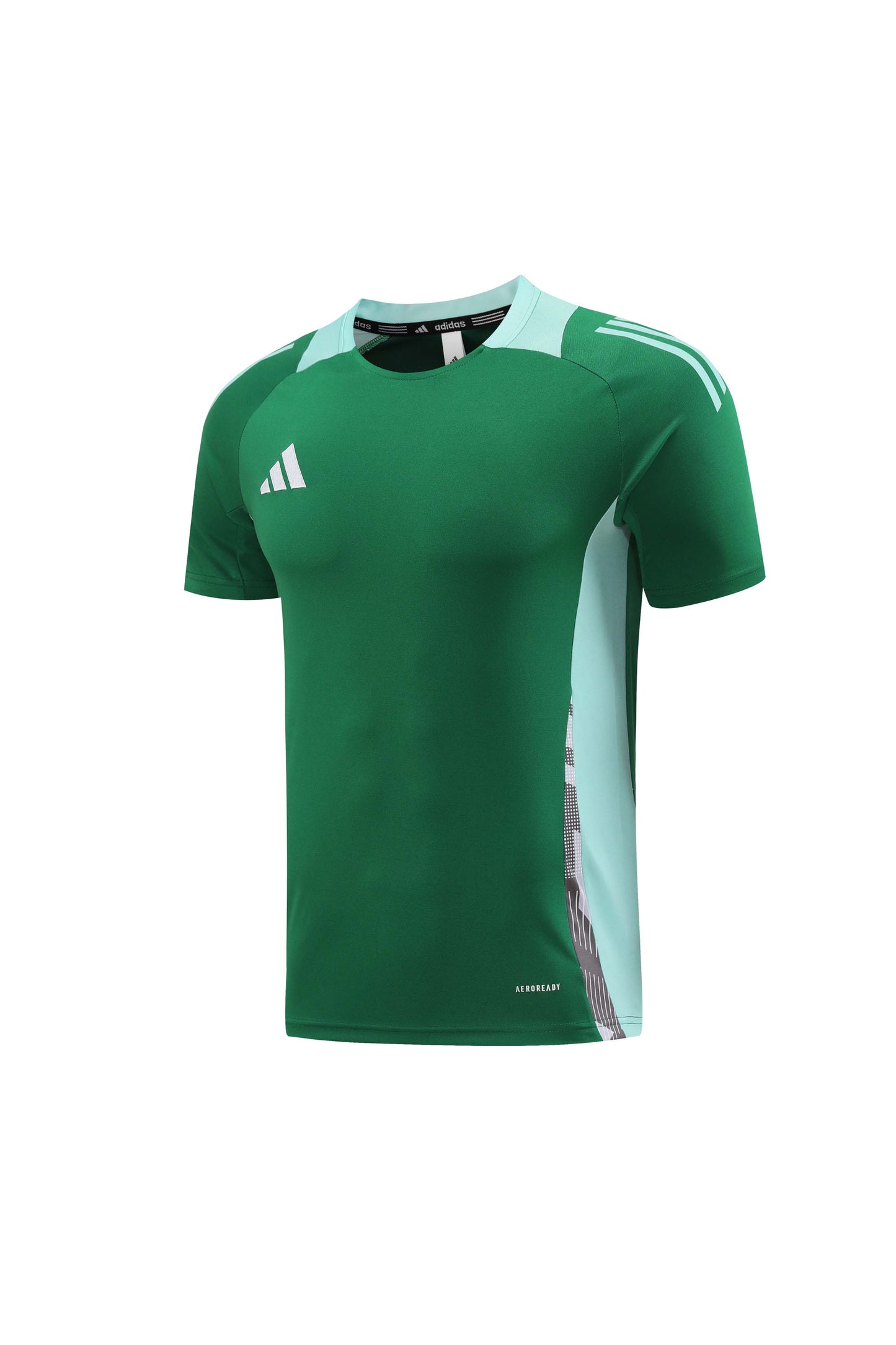 Adidas Short + T-shirt Black & Green/light blue