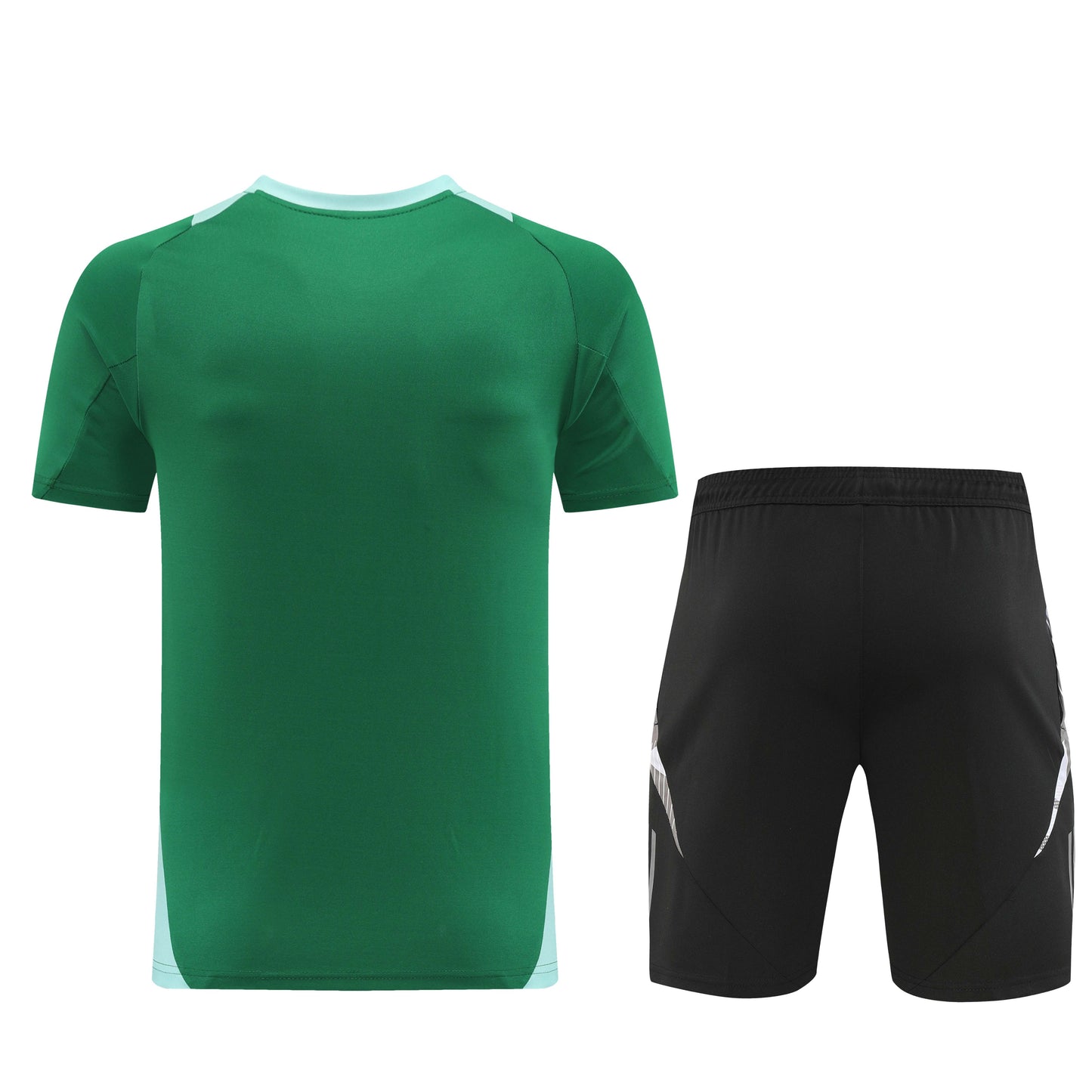 Adidas Short + T-shirt Black & Green/light blue