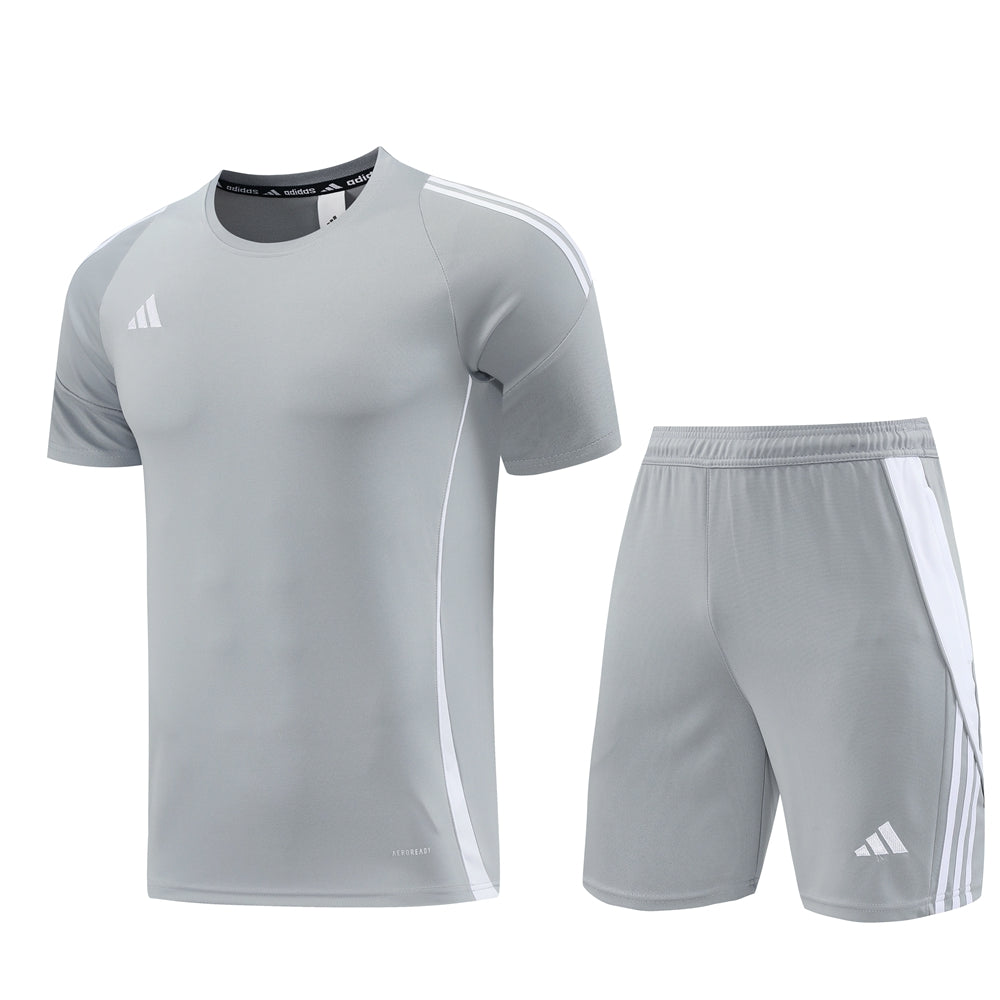 Adidas Short + T-shirt Grey/White