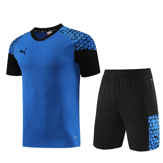 Puma Short + T-shirt Black & Dark Blue