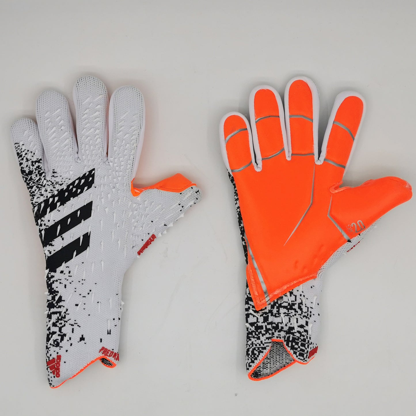 Adidas Freaky Goal Keeper Gloves White/Orange