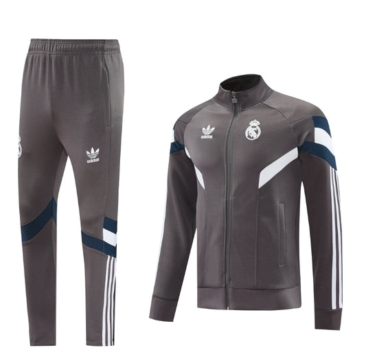 Real Madrid Tracksuit Grey