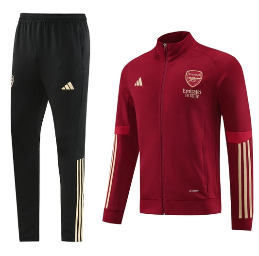 Arsenal Tracksuit  Maroon/Black