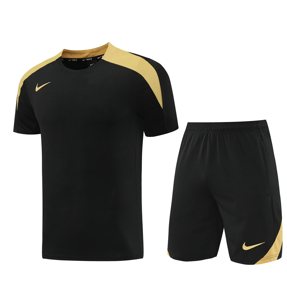 Nike Short + T-shirt Black &Yellow