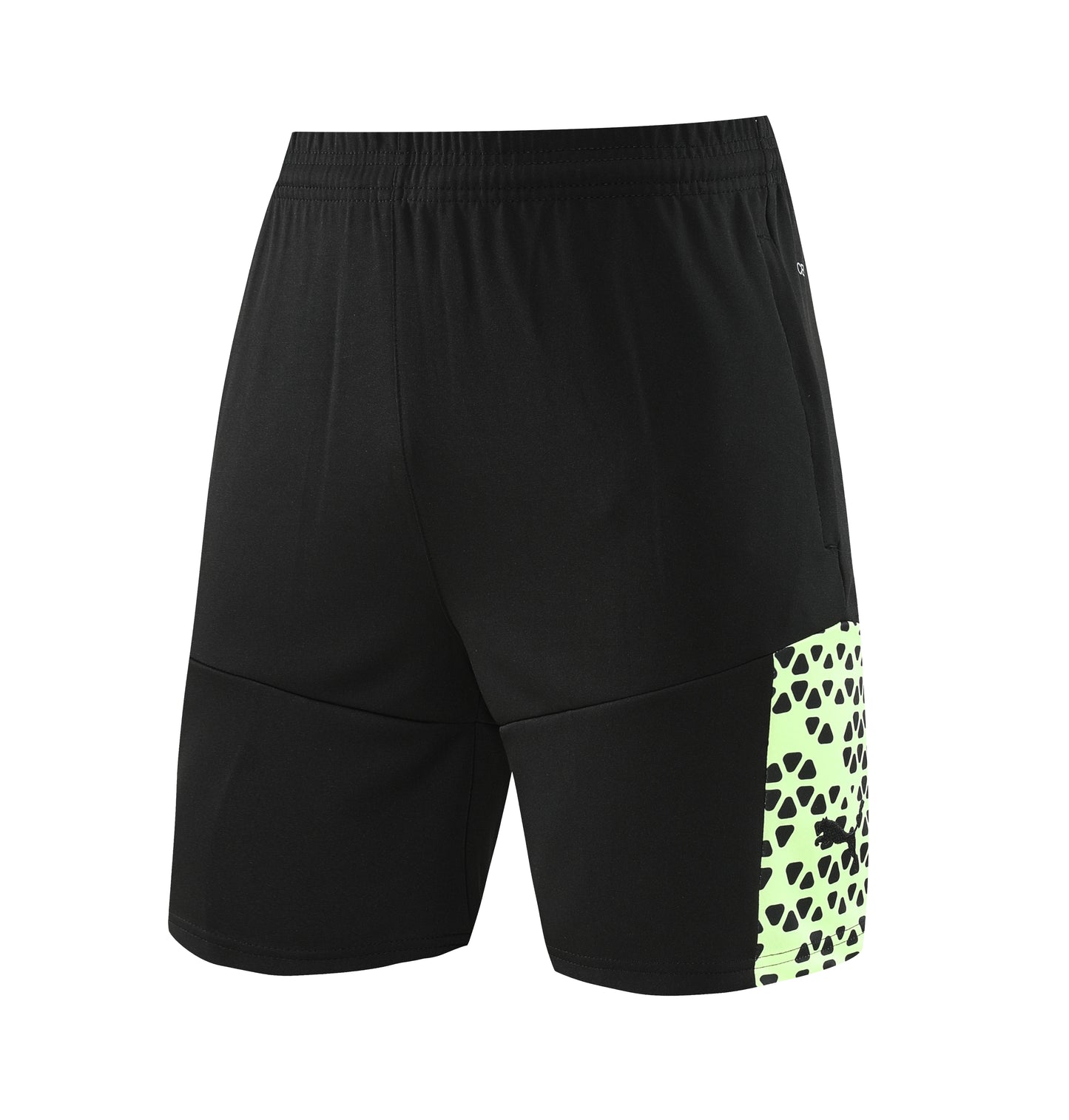 Puma Short + T-shirt Black & Lime Green