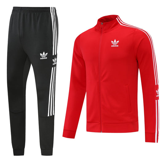 Adidas tracksuit Black & Red/White